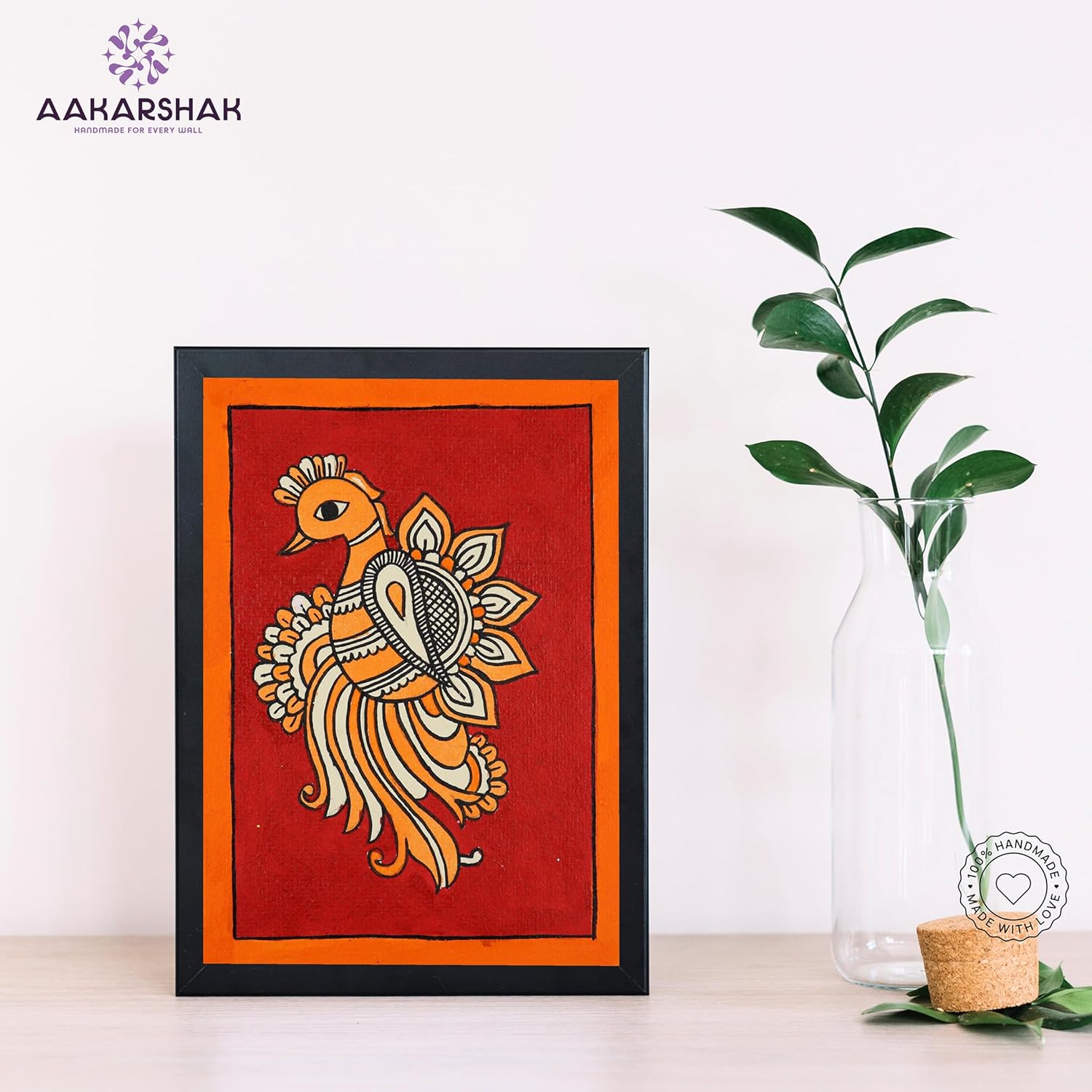 1749112888_AAKARSHAK-Handmade-Kalamkari-Peacock-Painting-–-15x20-CM-Framed-with-Tabletop-Stand-Traditional-Indian-Folk-Art-Wall-Decor-for-Living-Room-Bedroom-Gifting-–-A5-Small-6x8-Inch.jpg