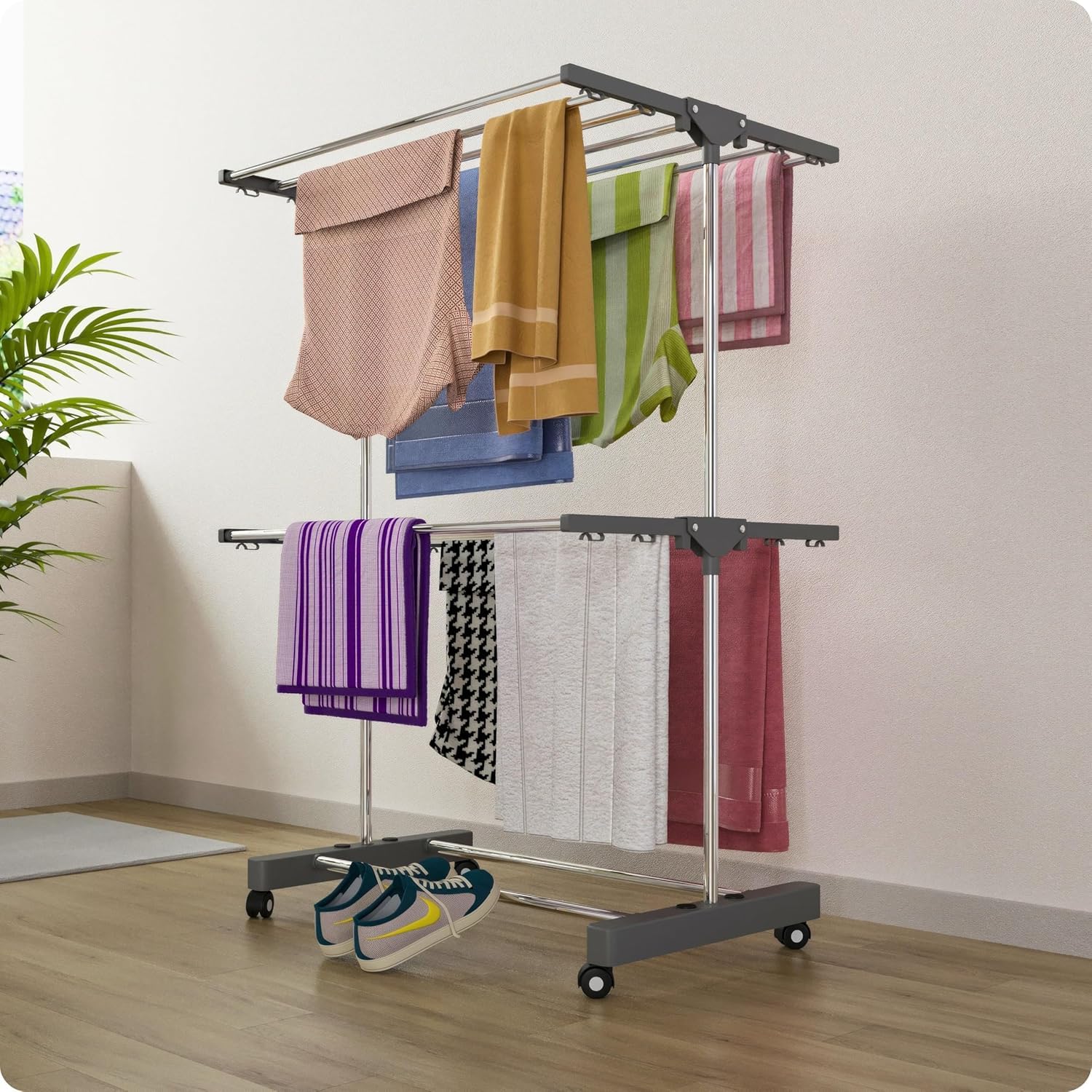 1-Pole-2-Tier-Premium-Heavy-Duty-Stainless-Steel-Clothes-Drying-Stand-with-Wheels-Foldable-Laundry-Rack-with-Sock-Holder-Indoor-Outdoor-Cloth-Dryer-for-Balcony-Terrace-Home-Grey-midium.jpg
