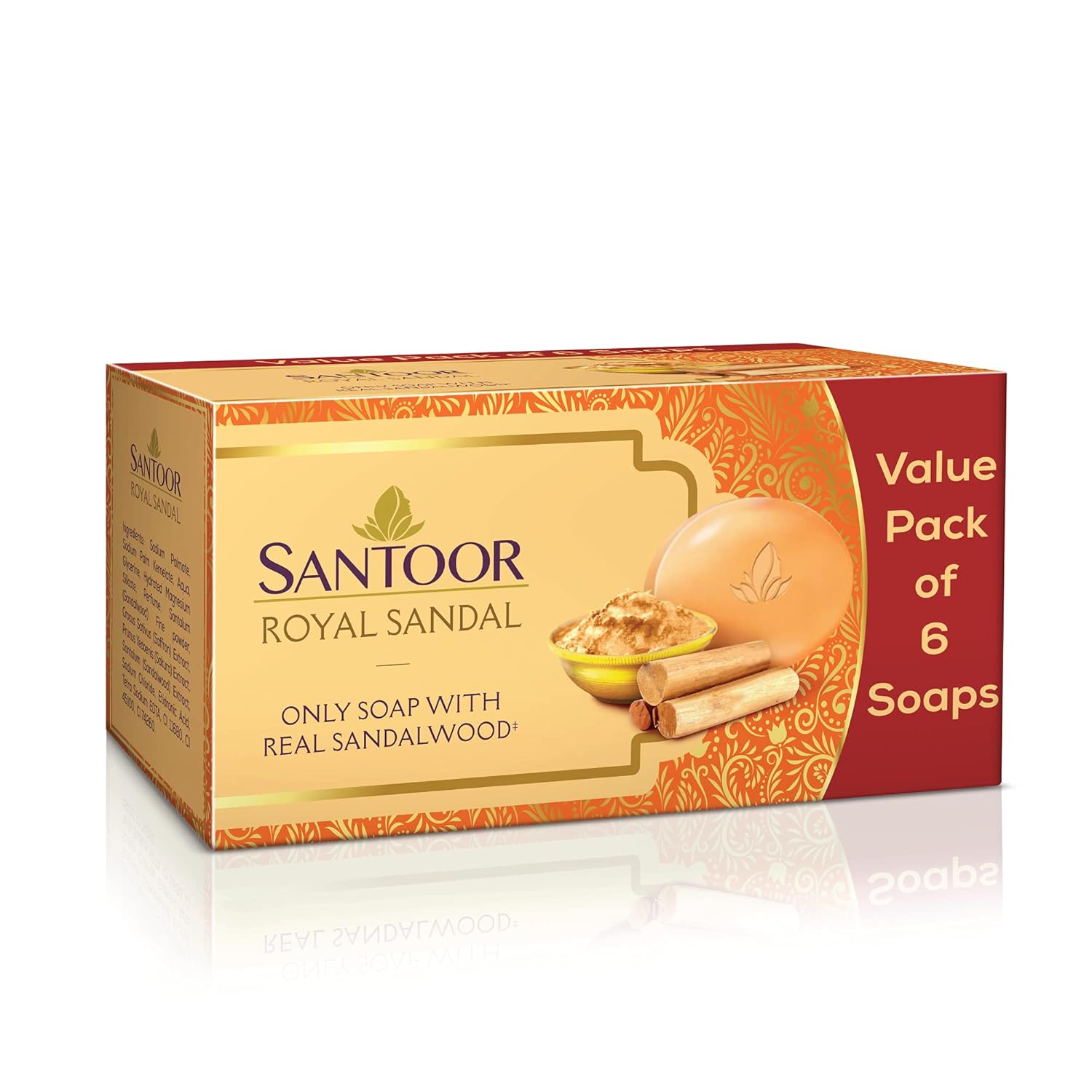1753080662_SANTOOR-Royal-Sandal-6x125g-Santoor-Gold-Soap-with-Saffron-Sandal-Sakura-Extracts-125g-Pack-of-6.jpg