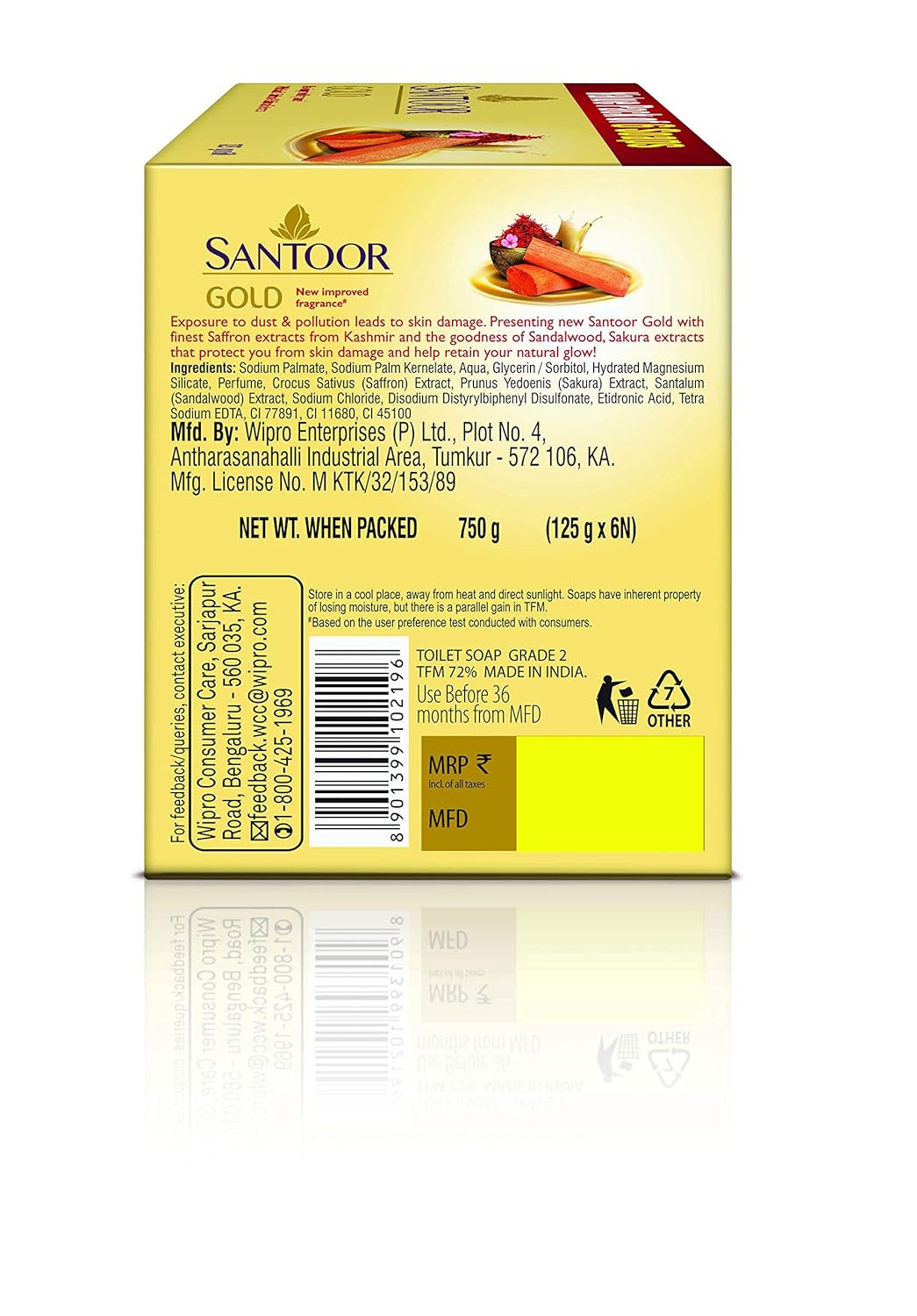1753080665_SANTOOR-Royal-Sandal-6x125g-Santoor-Gold-Soap-with-Saffron-Sandal-Sakura-Extracts-125g-Pack-of-6.jpg