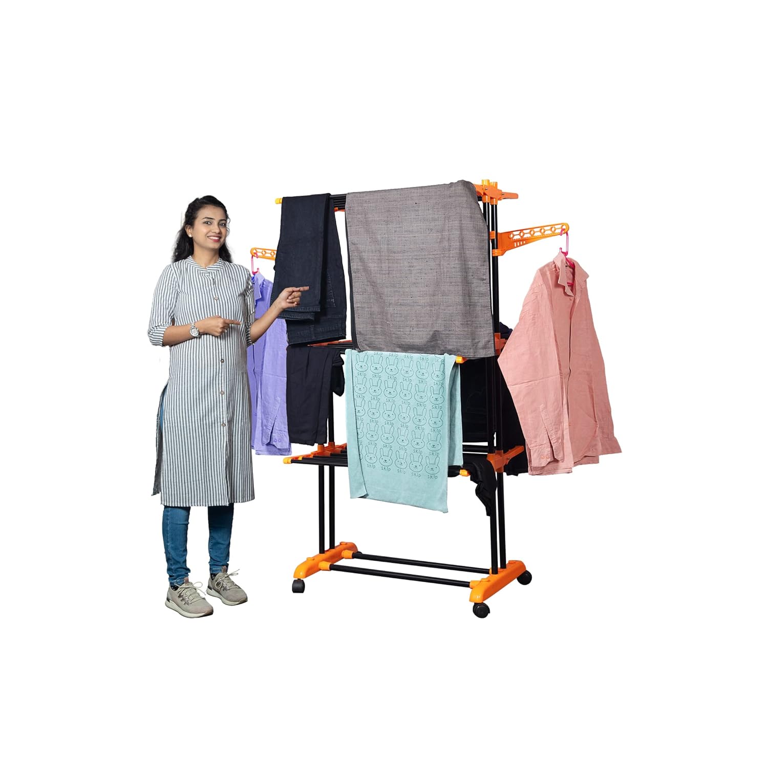 1754509448_PARASNATH-Luxury-BlackOrange-2-Pole-Steel-Clothes-Drying-Stand-Dry-Clothes-Stand-For-Balcony-Drying-Rack-With-Breaking-Wheel-System-Clothes-Stand-For-Drying-Alloy-Steel.jpg
