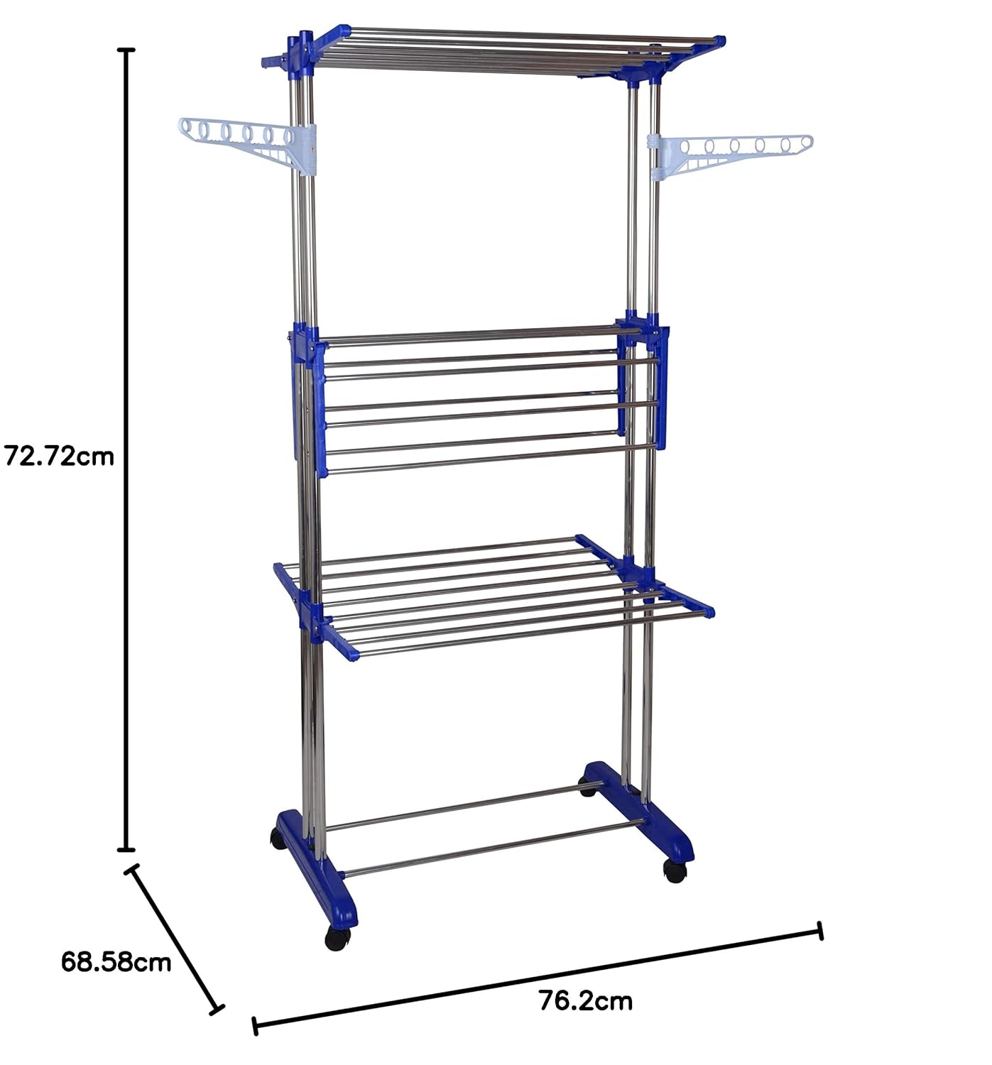1754821705_Mega-stand-Clothes-Drying-Rack-Folding-Stainless-Steel-Laundry-Garment-Dryer-Stand-with-Two-Side-Wings-Blue-Portable-3-Layer-Cloth-Wheels-and-Foldable-Wings.jpg