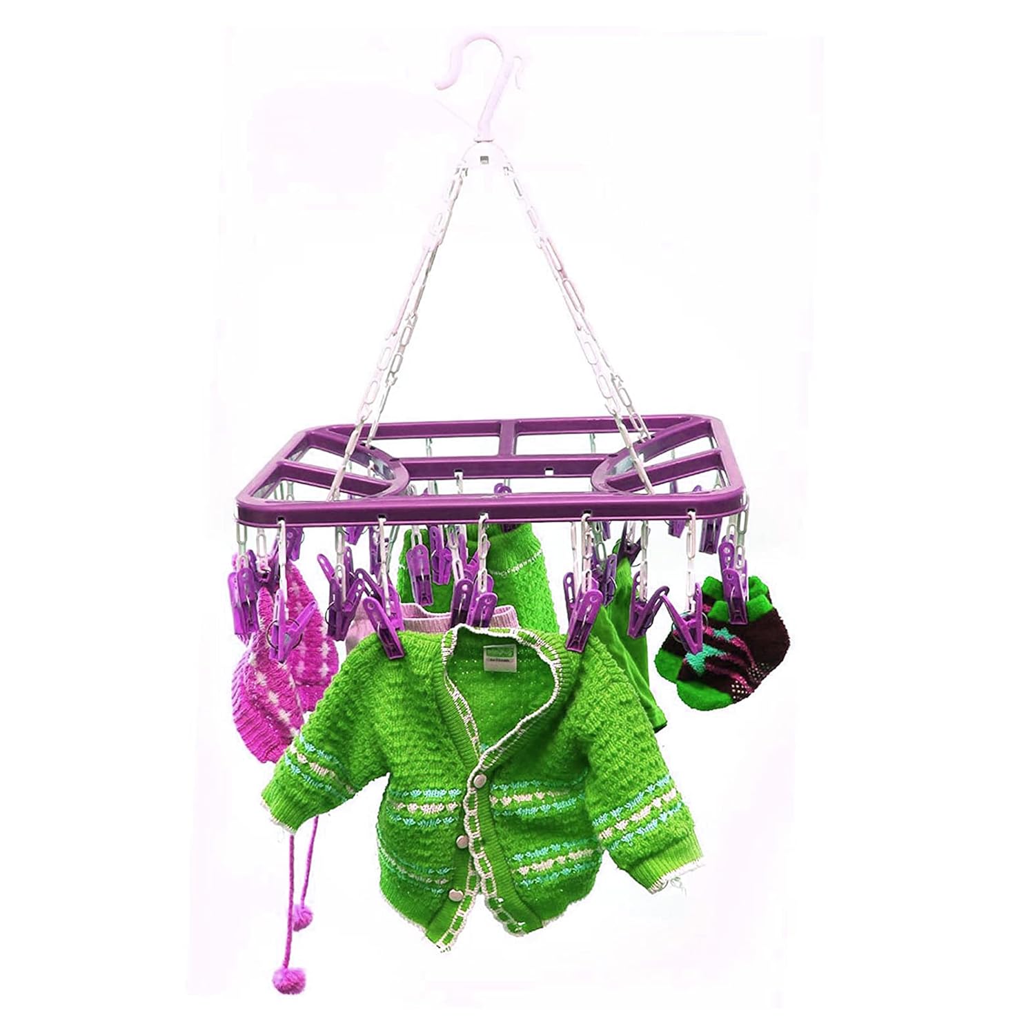 1756379214_Kuber-Industries-Plastic-360-Degree-Portable-Folding-Clothes-Drying-Rack-Space-Saving-Travel-Rotatable-Clips-Green-32-Clip-KUBMART15537.jpg