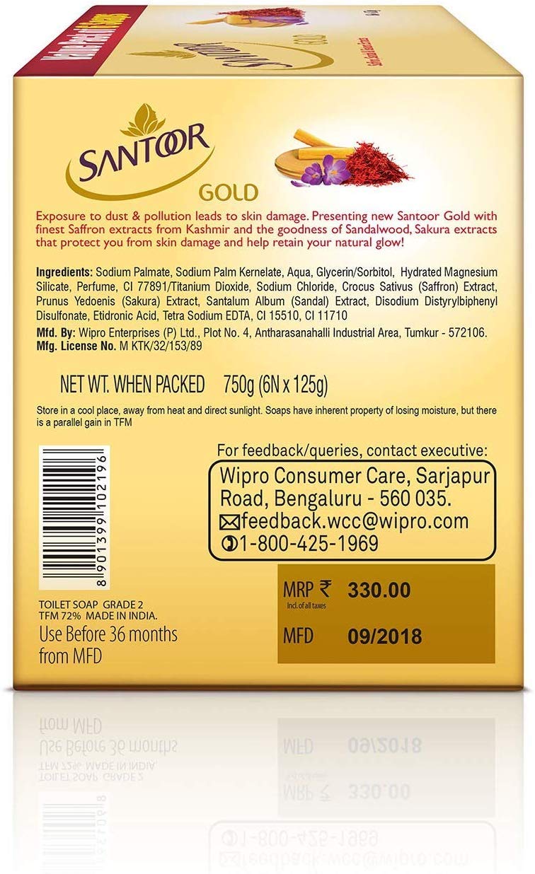 1757847733_Santoor-Gold-Soap-With-Saffron-Sandal-Sakura-Extracts-125G-Pack-Of-6-And-Classic-Gentle-Hand-Wash-215Ml-Pack-Of-2-With-Natural-Goodness-Of-Sandalwood-Tulsi.jpg