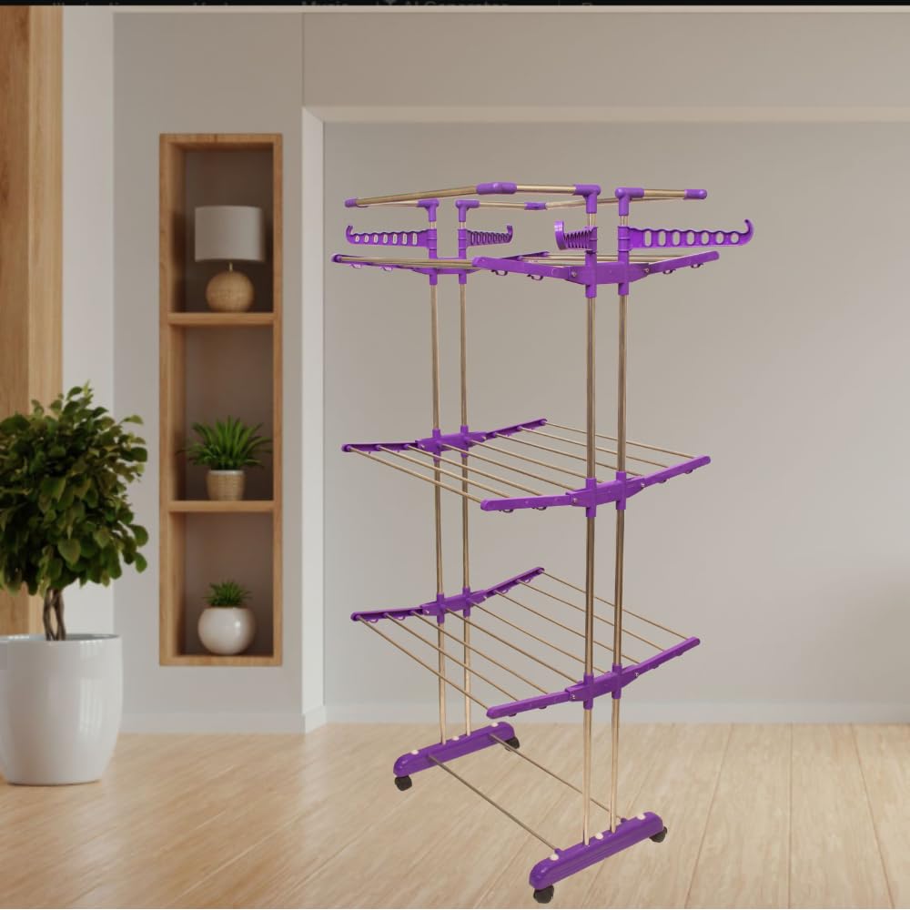 1771652317_UNIZONE-3-Tier-Jumbo-Cloth-Dryer-Stand-–-Foldable-Stainless-Steel-Floor-Cloth-Drying-Stand-with-Wheels-Side-Hooks-Wings-Durable-Steel-Cloth-Dryer-Stand-for-Home-Apartment-Outdoor-Drying.jpg