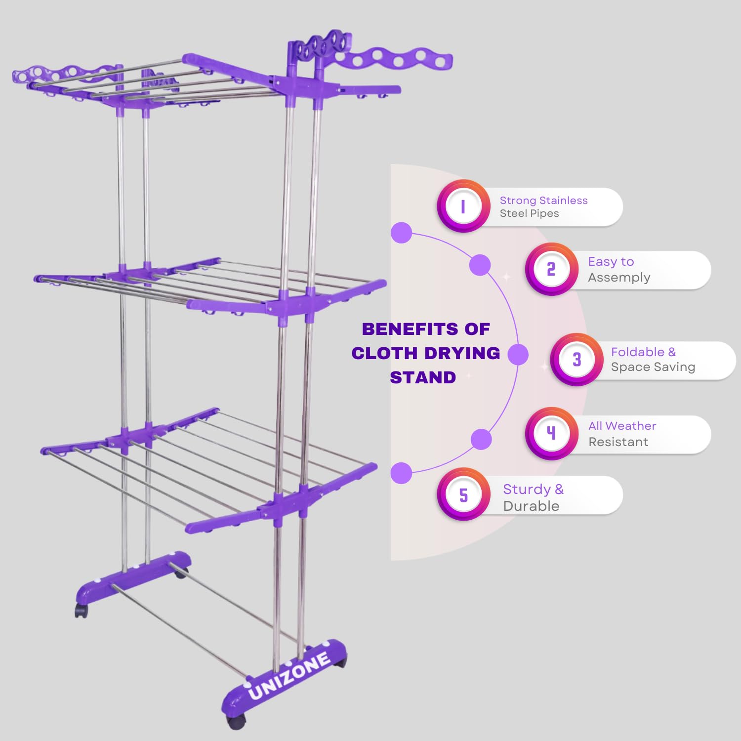 1771739423_UNIZONE-Foldable-3-Tier-Laundry-Rack-64-Stainless-Steel-Cloth-Drying-Stand-with-26-Poles-24-Hooks-4-Wheels-Movable-Clothes-Dryer-for-Balcony-Bedroom-Outdoor-Use.jpg