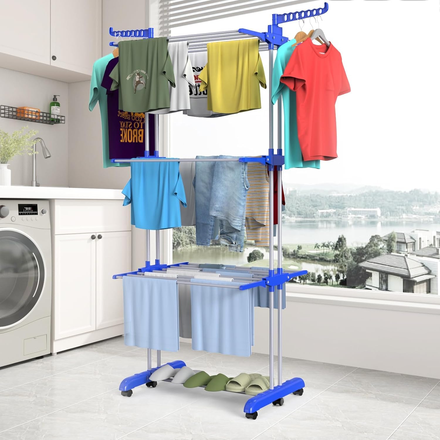 1771783226_Steel-Premium-Stainless-Steel-Clothes-Drying-Stand-with-Wheels-Portable-3-Layer-Rack-for-Balcony-Foldable-Wings-360-Rotating-Hook-for-Hangers-Light-Blue-3-Tier.jpg
