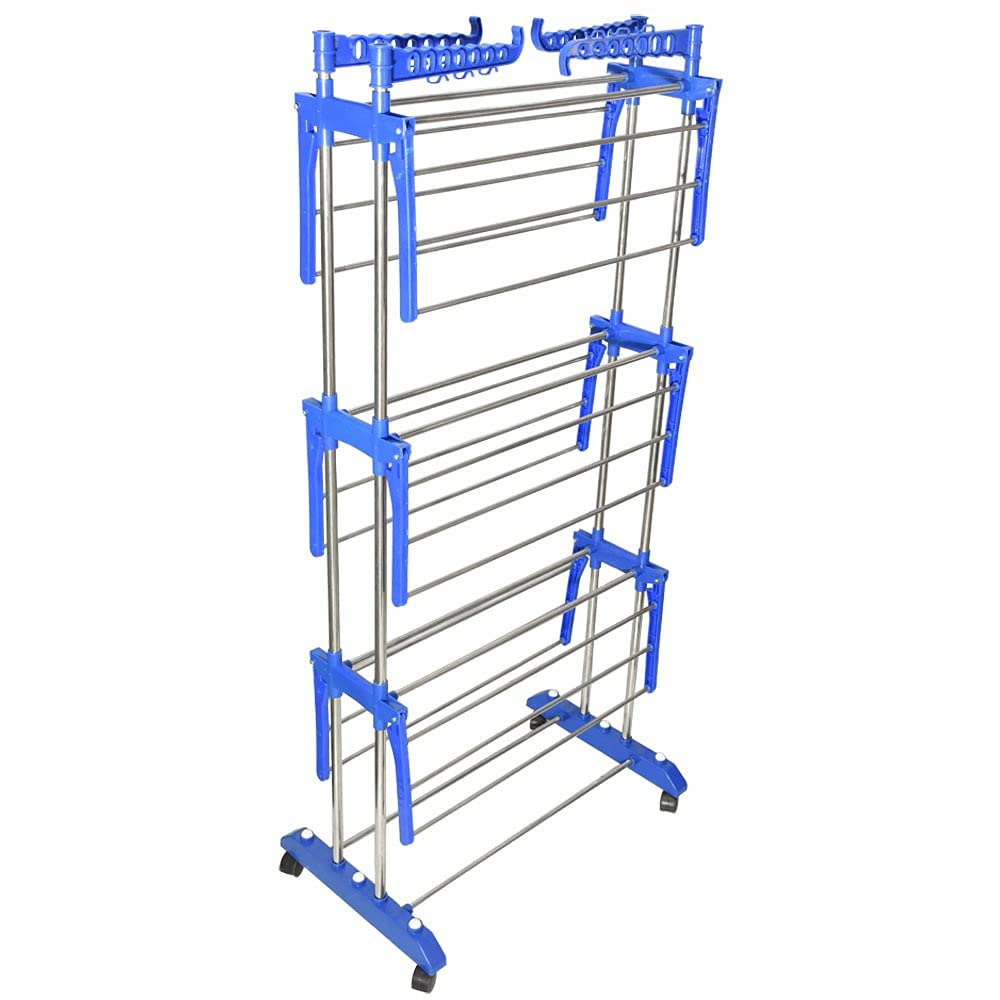 1776174519_Cloth-Drying-Stand3-Layer-Blue-Colour-Steel-Clothes-Drying-Stand-Stainless-Steel-Pipe-3-Layer.jpg