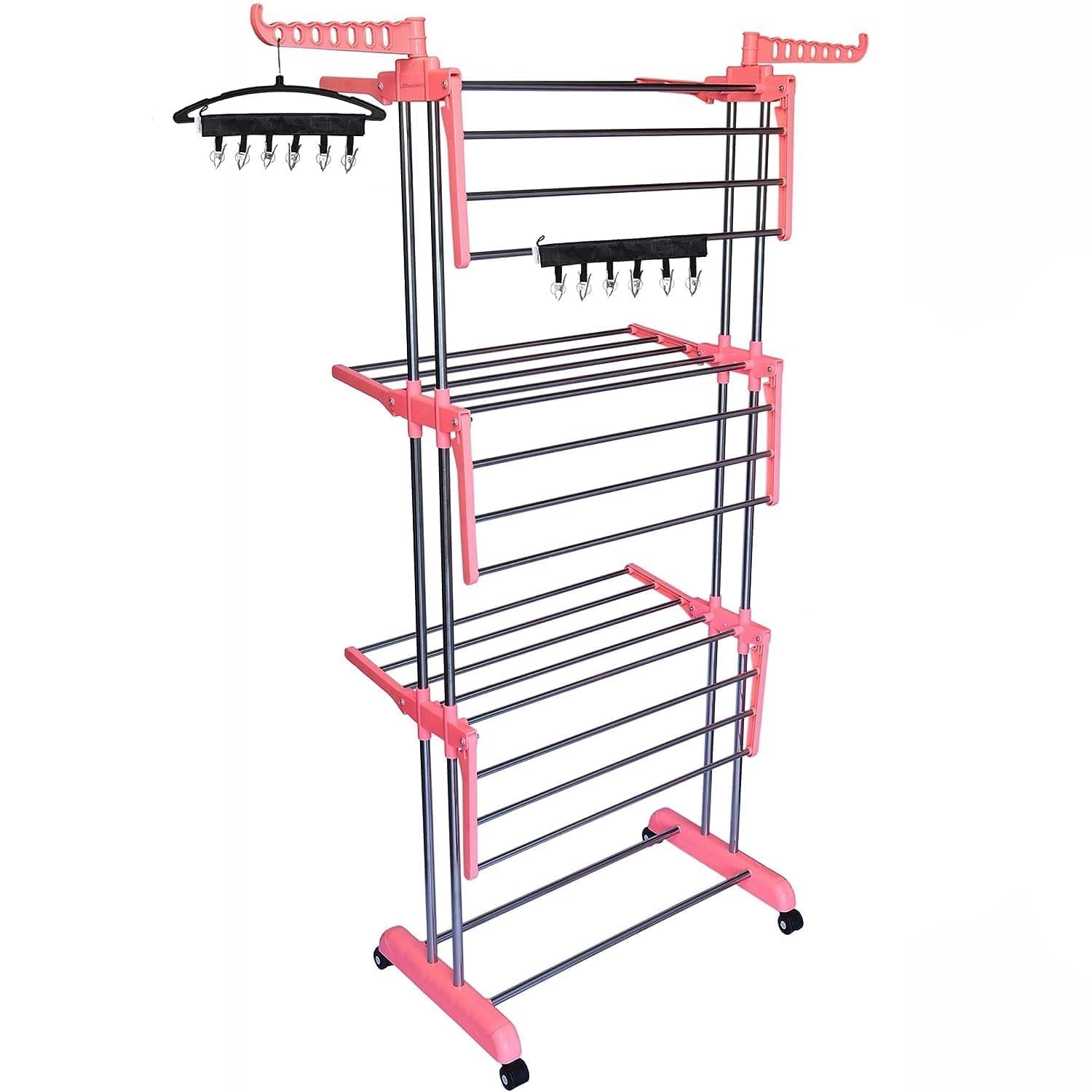 Elevea-𝟏𝟓-𝐘𝐄𝐀𝐑𝐒-𝐖𝐀𝐑𝐑𝐀𝐍𝐓𝐘-Portable-Stainless-Steel-Cloth-Drying-Stand-Foldable-3-Layer-Rack-with-6-Wings-Drying-Space-360°-Wheels-Heavy-Duty-Clothes-Hanger-for-Indoor-Outdoor-Use.jpg